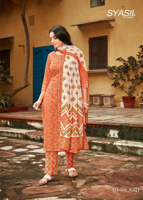 Syasii Kbd 396 Festive Wear Kurti Pant With Dupatta Collection